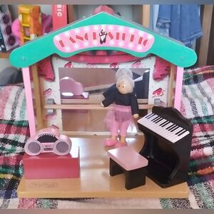 New W/O Tags PlayKraft By KidKraft Wooden Dance Studio Play Set